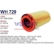 W203 C200 Kompressor Hava Filtre M271 Motor 163 Beygir 2003-2007
