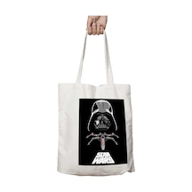 Art Hediye Star Wars Darth Vader X-wing İki Tarafı Kalıcı Baskılı Yıkanabilir Çanta Çok Renkli