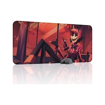 Hazbin Hotel Kaymaz Dikişli Kauçuk Oyuncu Mousepad V4 - 90x40 Xxl Gaming Mouse Pad Fare Altlığı