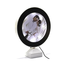 Led Işıklı Fotoğraflı Oval Sihirli Ayna-433