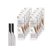 Kafem Sargılı Siyah Kağıt Pipet 19,5cm 25li X 10 Paket