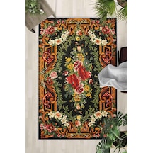 Kaymaz Taban Yıkanabilir Halı Mutfak, Salon, Yatak Odası İçin Modern Dijital Baskı Halı Slnhal153 - 615 Çok Renkli