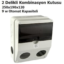 Boş 2 Li Delikli Kombinasyon Kutusu