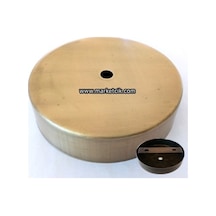 Avize, Abajur Için Yuvarlak Sarı Metal Rozans 10 Cm