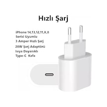 İphone 20 Watt Usb-c Hızlı Şarj Güç Adaptörü