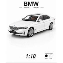 Hmb 1:18 Bmw 530lcı Beyaz Lisanslı Diecast Metal Model Araba