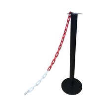 Güvenlik Şeridi Yönlendirme Bariyeri Zincirli Metal Duba Demir Bariyer 86 Cm 1.5mm