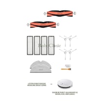 Xiaomi Mi Robot Vacuum Mop 2c Robot Süpürge Uyumlu Yedek Fırça,hepa Filtre,mop Seti-14 Parça
