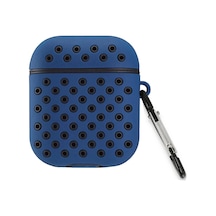 Airpods 2 2.nesil Spor Delikli Kılıf - Lacivert-siyah Asorti