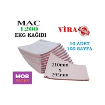 Mac 1200 Ekg Cihazı Kağıdı 210mm X 295mm Z Katlama A4 - 10 Adet 100 Sayfa