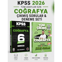 Dizgi Kitap 2026 Coğrafya Tüm Sınavlar Çıkmış Sorular & Kpss Tüm Adaylar Coğrafya 6 Deneme Evp Akademi Seti