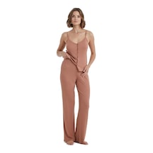 Blackspade Kadın İnce Askılı Kahverengi Pijama Takımı C0t4n3o15- 001