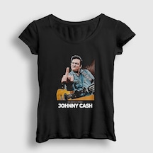 Noıssey Kadın Siyah San Quentin Johnny Cash T-shirt 338722tt