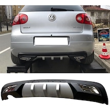 Vw Golf Mk5 Difüzör Difizör Gri + Kare Egzoz Görünüm C Tip 2003-2009