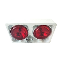 2 Adet Oben Yuvarlak Krom Stop Lambası H3 Ampullü N11.5426