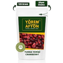 Yörem Afyon Sağlıklı Tariflerin Vazgeçilmezi Doğal Turna Yemişi Kurusu Cranberry Vaccinium Macrocarpon 125gr 125 G