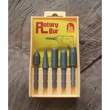 ROTARY DEMİR TÖRPÜ SETİ METAL TÖRPÜLEME UCU 5 PARÇA