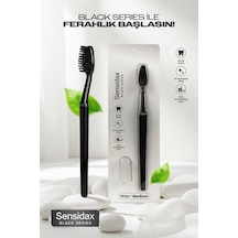 Sensidax Black Serıes-Diş Fırçası- Hassas Diş Eti ve Dişler İçin Orta Sert Kıl Medıum-Koruma Kapaklı