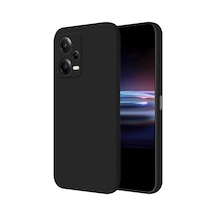 Poco X5 5g Kılıf First Silikon - Siyah Bz8683140586805