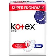 Kotex Ultra Kanat Hijyenik Ped Gece 18'li