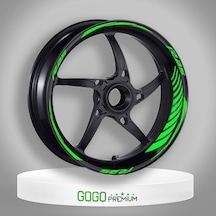 Florasan Yeşil Racing Yamaha R25 Uyumlu 1 Set Jant Şeridi