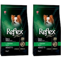 Reflex Plus Tavuklu Mini Küçük Irk Yetişkin Köpek Maması 2 x 3 KG