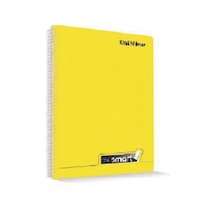 I'am Smart Plastik Kapak Spiralli 60 Yaprak Kareli A4 Defter 12'li Paket
