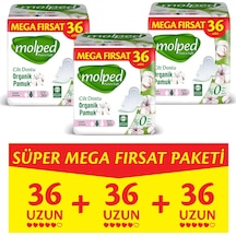 Molped Uzun Pure Soft Mega Fırsat Ultra 36 Lı X 3 Adett