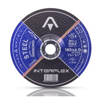 Interflex Metal Taşlama Taş Disk 180X6 Bombeli N11.517