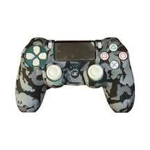Playstation 4 Ps4 Dualshock Joystick Kamuflaj Tasarım Silikon Kılıf Kamuflaj 4