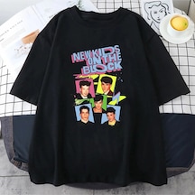 Tarzsokak Beyaz Pop Müzik Nkotb Bant -gömlek Yeni Çocuklar Blok Grafik Lar/erkekler Tees C Siyah