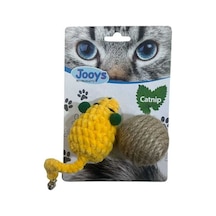 Jooys Catnip'li Kadife Fare Ve Hasir Top Ikili Set