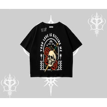 Tarzsokak Oversize Tshirt Your Love Is Killing Me Dead Romance Siyah