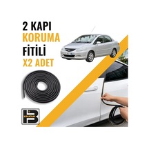 Honda City 2006-2008 Kapı Koruma Fitili-iki Kapı-siyah-bm0986