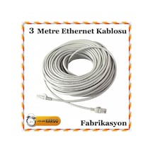 3 Metre Ethernet Adsl Internet Kablosu Cat5E