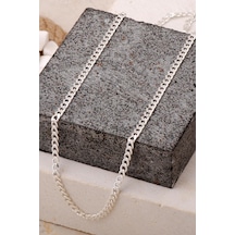 Gurmet 4 Mm 50 Cm Gümüş Erkek Zincir Kolye 7714 554274811