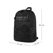 Cambridge Polo Club Siyah Sırt Çantası PLCAN2105