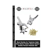 Özel Üretim Ev Tamiratı Hobi Seti Giyim Tamiri Döner Kemer Delme Perçin Pensesi Set