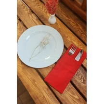 Dore Çatal Kaşık Bıçak Kılıfı 2 Lı Kırmızı Masa Servislik