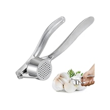 Profesyonel Gıda Hazırlığı Sarımsak Presi, Karanfil, Zencefil, Fındık, Yaban Turpu, Havuç İçin Katı Çinko Alaşımlı Sarımsak Ezici - Ağır Hizmet Tipi, Ergonomik Sap Siyah