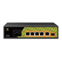 Genata Gnt-p1006ga, 4 Port, Gigabit, Poe 60w, 2 Port Uplink Gigabit, 1 Port Sfp, Yönetilemez, Masaüstü Switch
