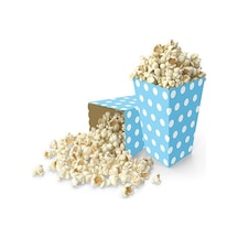 Mavi Puantiyeli 8'Li Mısır Kutusu