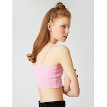 Koton İnce Askılı Crop Atlet Pembe 2yal38078ık Pembe