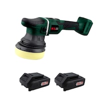 Klpro KLPS18B-20 18V/2.0AH Li-Ion Çift Akülü Kömürsüz Profesyonel Polisaj Makinesi 125 MM