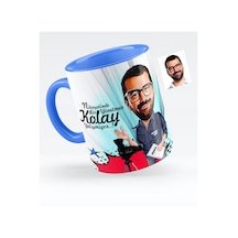 Kişiye Özel Bay Yönetmen Karikatürlü Mavi Kupa Bardak - 1