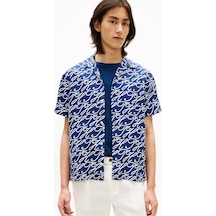 Tommy Hilfiger Erkek Gömlek Mw0mw42987-16043 Mavi