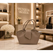 Housebags Vivienne Trend Omuz Çantası Koyu Vizon