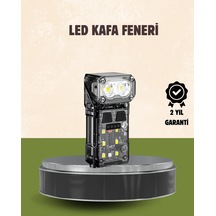 3 Ü 1 Arada Led Far Şarj Edilebilir Sensörlü Manyetik 10 Saat Kullanım Mh-hs0444-7241