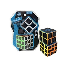 Moyu 3x3 & 2x2 Fiber Karbon Küp Set Zeka Küpü Akıl Küpü Rübik Küp