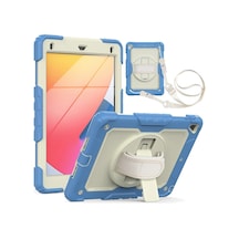 İpad 5 Air 9.7 Kılıf Strap New Tablet Kapak - Mavi